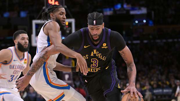 Anthony Davis, Los Angeles Lakers, Isaiah Joe, OKC Thunder